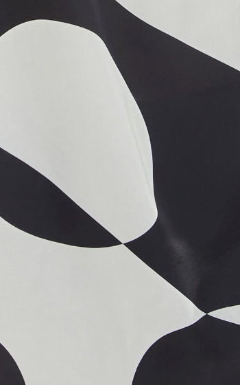 
                  
                    Liquorish Blouse with Oversized Polka Stripe Pattern in Black & White
                  
                