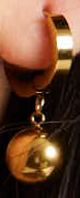 
                  
                    Liquorish Ball Mini Hoop Earrings In Gold
                  
                