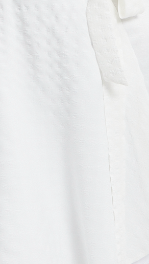
                  
                    Liquorish Checkered White Angel Sleeve Midi Wrap Dress In White
                  
                