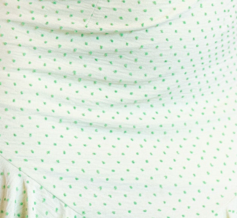 
                  
                    Liquorish Woven Polka Dot Frill Detail Dress In Green
                  
                