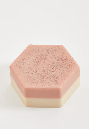 Liquorish Rose Clay Hexagonal Handmade Soap