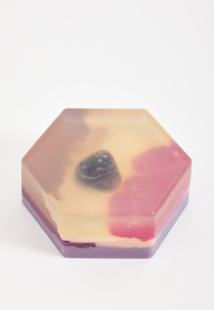 Liquorish Amethyst Semi Precious Stone Soap Handmade Soap