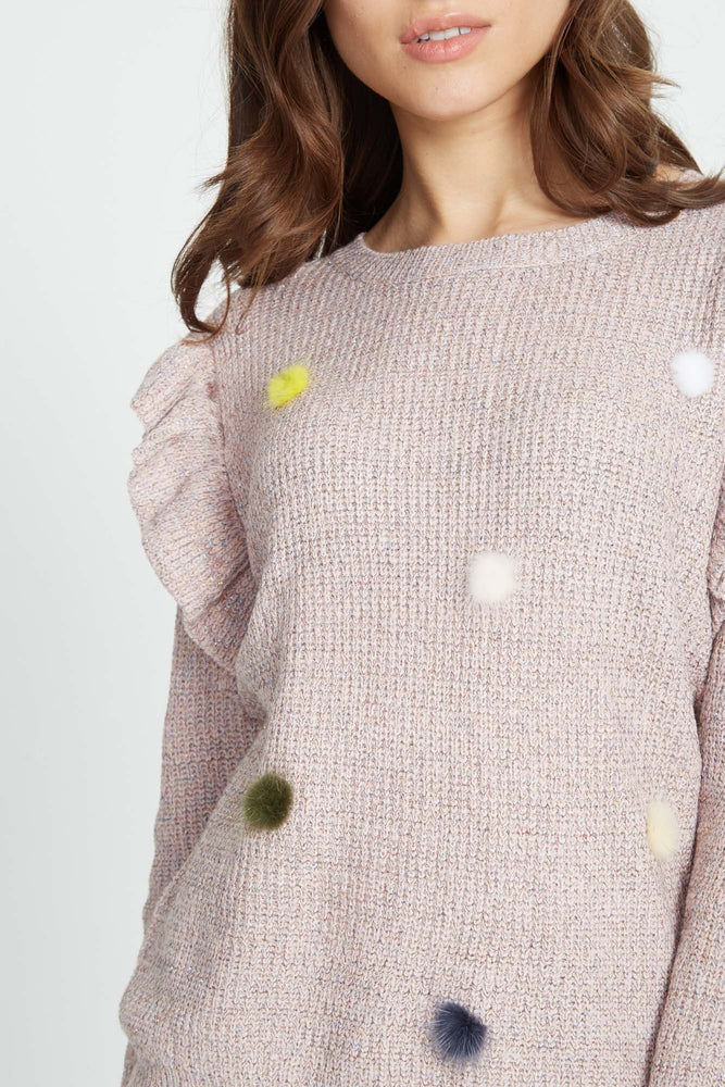 Pink shop lurex jumper