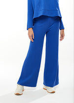Liquorish Wide-leg Tracksuit Pant in Blue