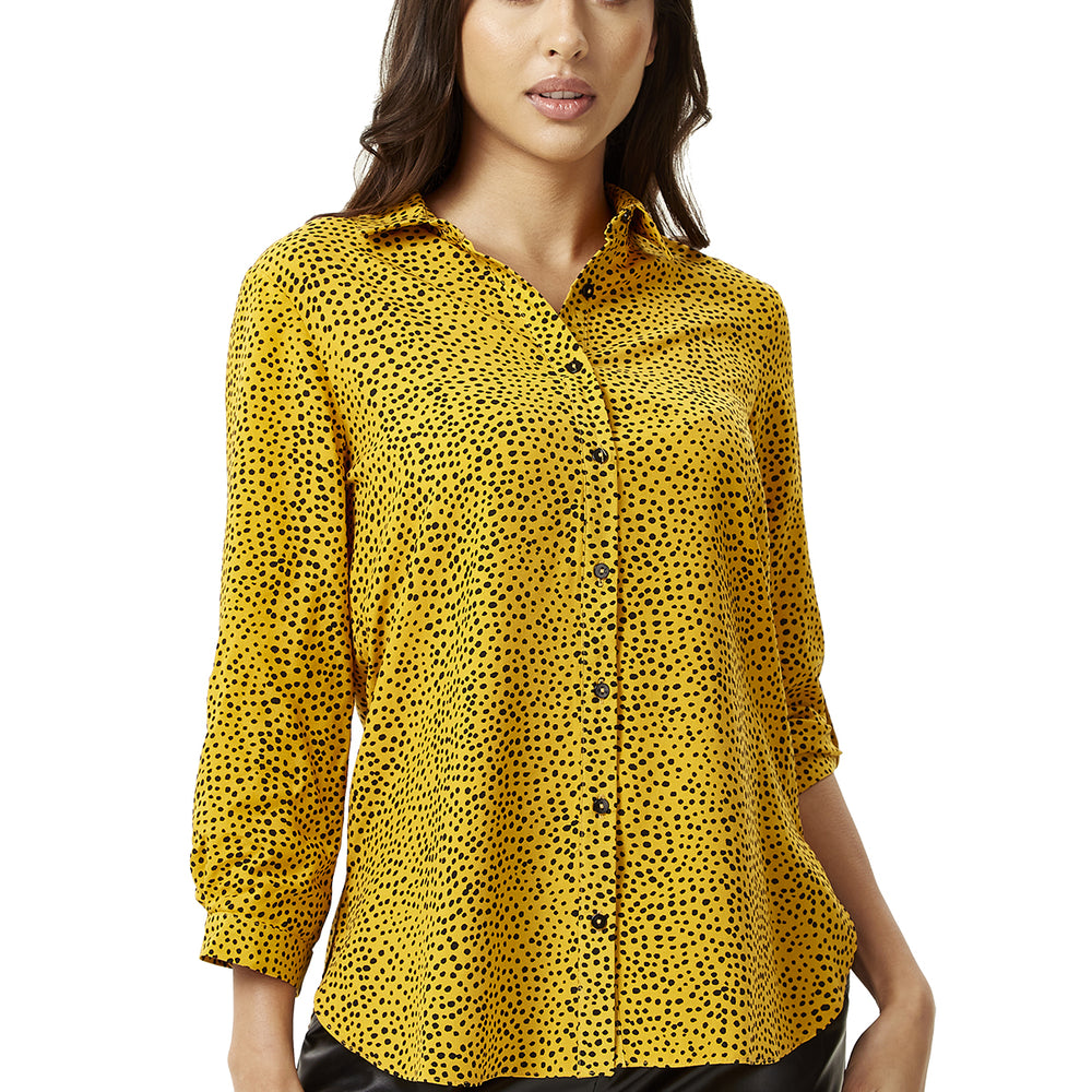 
                  
                    Polka Dot Shirt in Mustard
                  
                