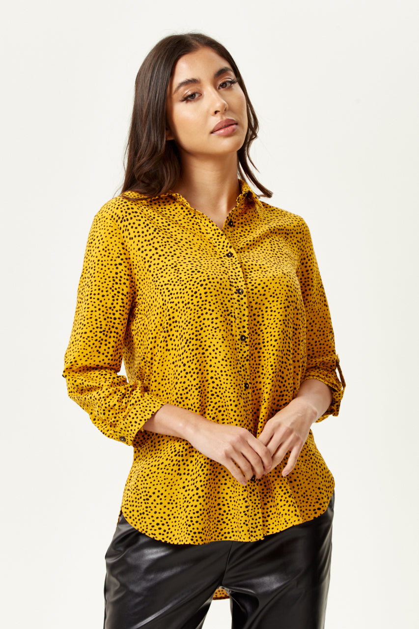 
                  
                    Polka Dot Shirt in Mustard
                  
                