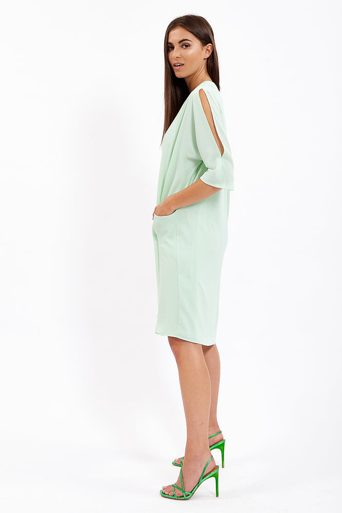 
                  
                    Liquorish Turquoise Relaxed Fit Midi Dress With Pockets
                  
                