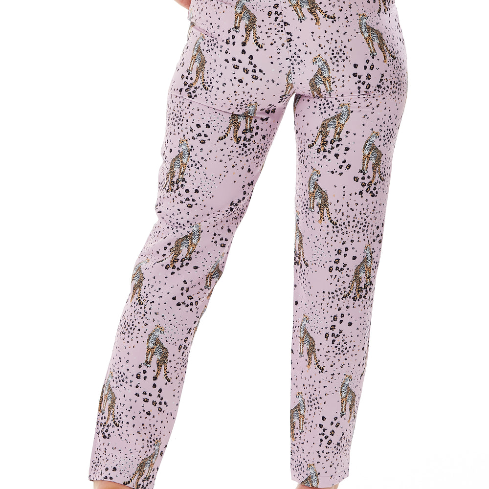 
                  
                    Liquorish Animal Print Trousers in Lilac
                  
                