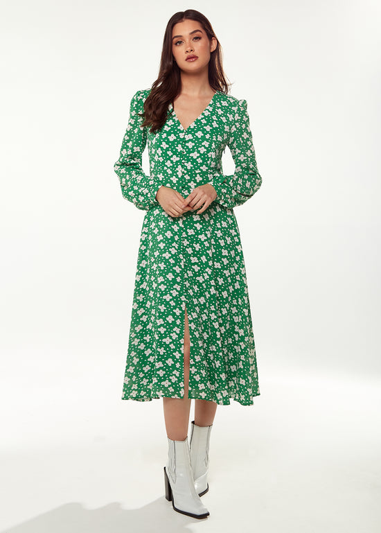 green emerald velvet dress Sarah Swing Dress