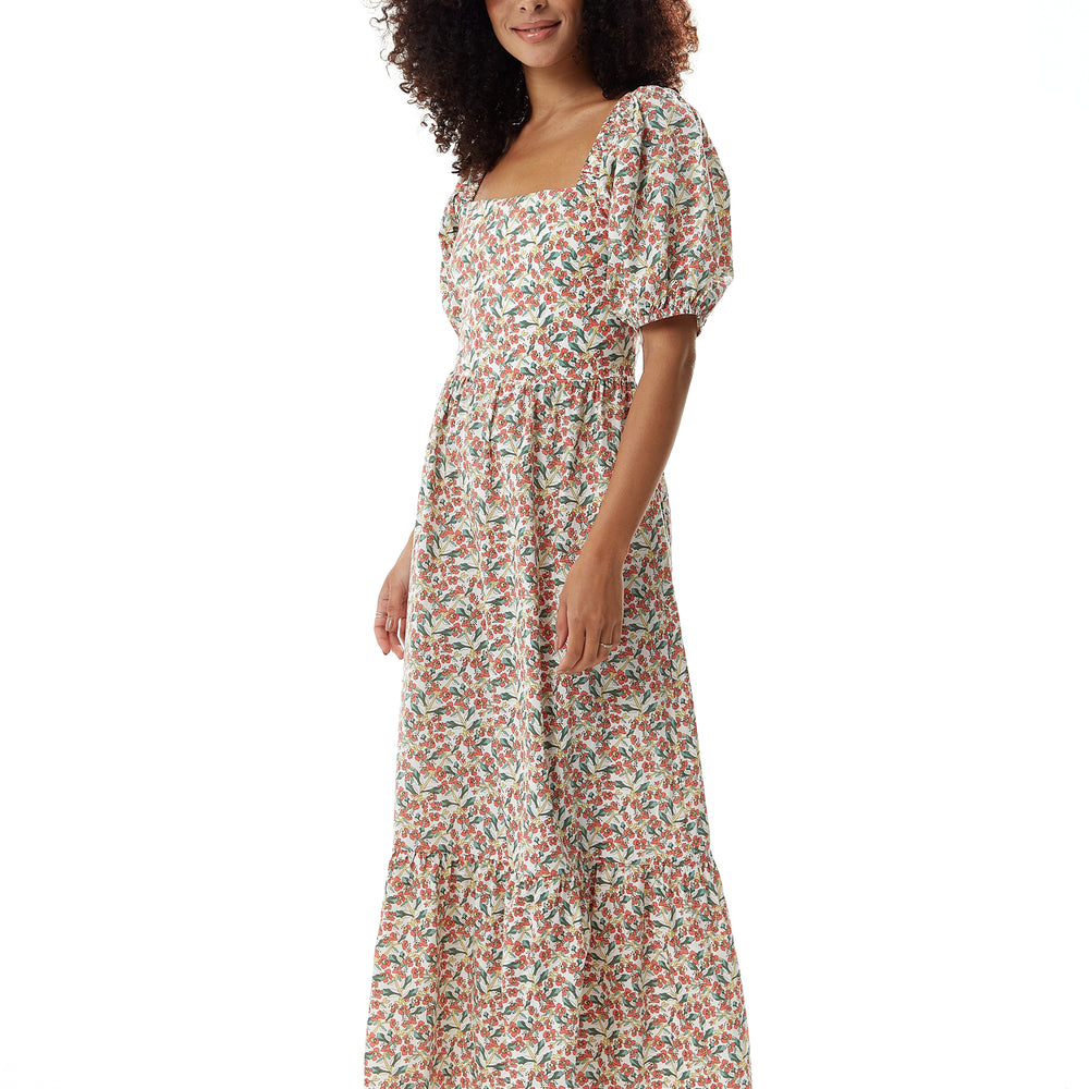 
                  
                    Liquorish Red Floral Maxi Dress with Cut out Back
                  
                