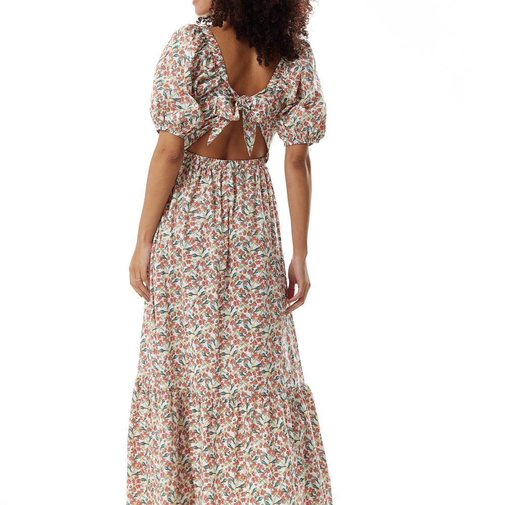 
                  
                    Liquorish Red Floral Maxi Dress with Cut out Back
                  
                