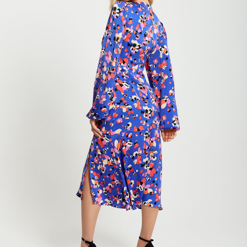 
                  
                    Liquorish Multicolour Abstract Dot Print Midi Dress
                  
                