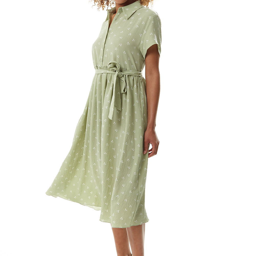 
                  
                    Liquorish Sage Green Cherry Print Midi Dress
                  
                