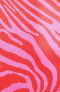 Liquorish Ski Base Layer Top In Pink Zebra Print