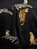 Liquorish Leopard Print Wrap Top With Long Sleeves
