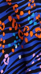 Liquorish Vivid Zebra Print Button Up Midi Dress