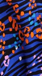 Liquorish Vivid Zebra Print Midi Dress With Sweetheart Neckline