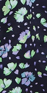 Liquorish Floral Print Shirt Dress In Multicolour & Navy