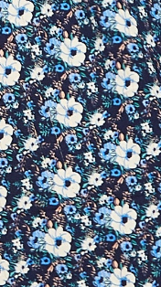 Liquorish Floral Print Smock Mini Dress With Peter Pan Collar In Blue