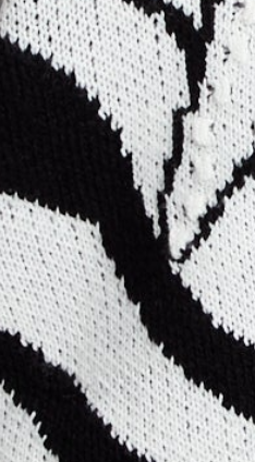 
                  
                    Liquorish Star Jumper In Black And White Zebra Pattern
                  
                