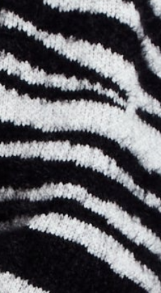 Liquorish Zebra Pattern Wrap Cardigan In Black And White