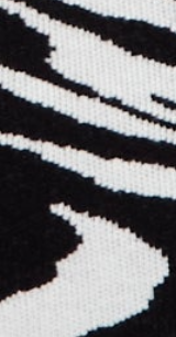 Liquorish Black And White Zebra Pattern Knitted Mini Dress