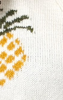 Liquorish Pineapple Pattern Cardigan