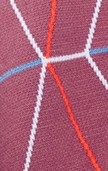 Liquorish Oversized Geometric Pattern Cardigan In Mulberry & Blue