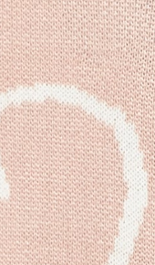 Liquorish All Heart Cardigan In Pink & White