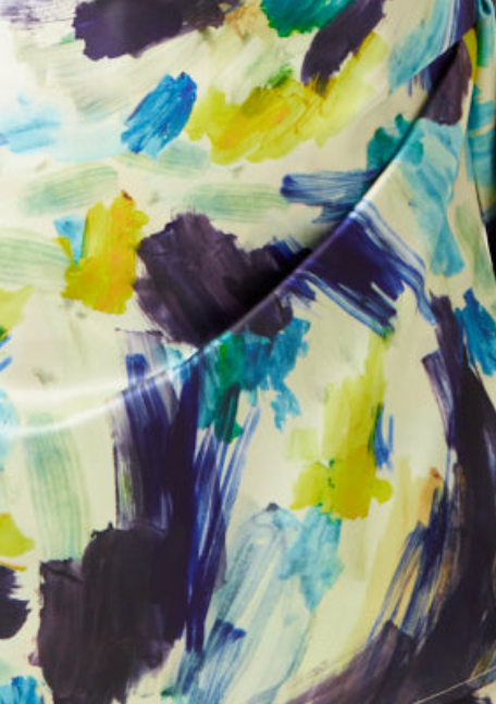 Liquorish Multicolour Abstract Print Mini Wrap Dress