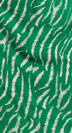 Women's Midi Dress with Short Sleeves in Green Zebra Print and Knot Fr Liquorish Online Women's Midi Dress with Short Sleeves in Green Zebra Print and Knot Fr Liquorish Online
