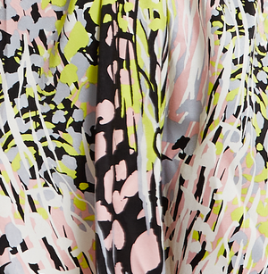 Liquorish Multicolour Abstract Print Mini Dress With Cut Out Front